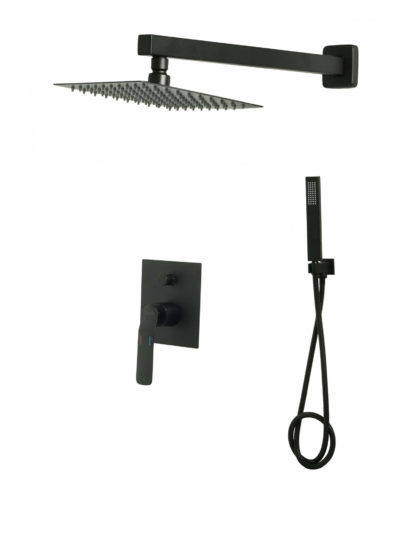 Aqualia set mezclador ducha tel. Black AQ548212-N mate 1020G-1-RH-BK Modena