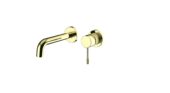 AQUALIA BELLA MONOMANDO LAVAMANOS A PARED BRUSHED GOLD SIGNATURE | Samboro
