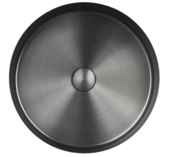 AQUALIA BILOBA BOWL REDONDO ACERO INOX NEGRO | Samboro