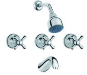 AQUALIA MEZCLADOR DUCHA SALIDA TINA CROMO 8078G-RS | Samboro