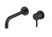 AQUALIA SCALEA MONOMANDO LAVAMANOS A PARED NEGRO 8228W-BK | Samboro