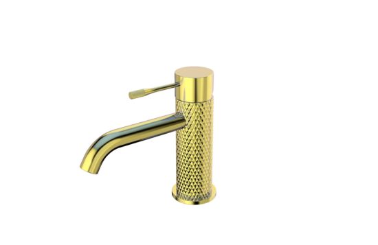 AQUALIA BELLA MONOMANDO LAVAMANOS BAJO BRUSHED GOLD SIGNATURE | Samboro