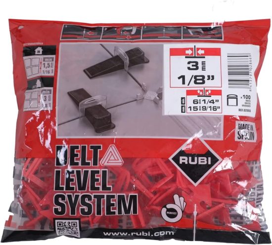 RUBI DELTA LEVEL BRIDA ROJO 3mm 02866 Bl.  (6-15mm)