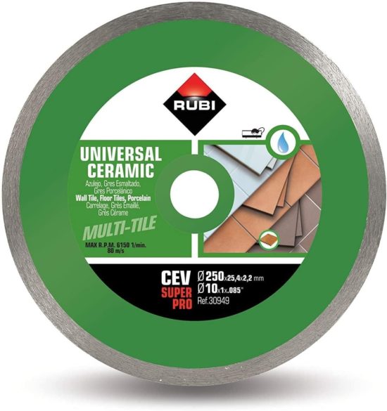 RUBI DISCO CONTINUO CEV 250 SUPERPRO 30949 VERDE  CERAMICA