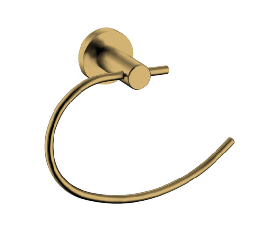 AQUALIA TOALLERO MODENA DORADO BRILLANTE AQ7916-D | Samboro